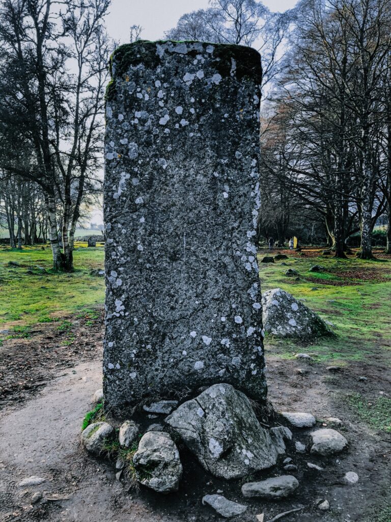 Clava Cairns standing stone